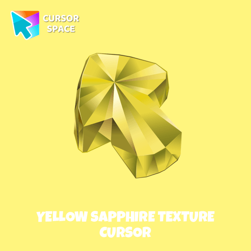Yellow Sapphire Texture cursor arrow cursor